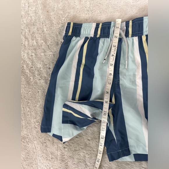 NWOT- ABERCROMBIE & FITCH Youth Boys Swim Shorts Blue Stripe - Picture 9 of 11